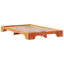 vidaXL Ágykeret Gyanta barna Tölgyfa 120 x 190 cm Masszív Ágykeret (872874) ágy és ágykellék