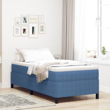 vidaXL Ágykeret Kék 100x200 cm Corduroy Szövet ágy és ágykellék