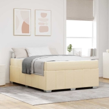 vidaXL Ágykeret Krém 160 x 200 cm szövet ágy és ágykellék