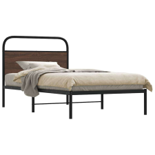 vidaXL ágykeret matrac nélkül 107x203 cm barna tölgyfa műfa ágy és ágykellék