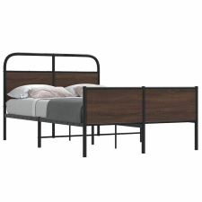 vidaXL ágykeret matrac nélkül 120x190 cm barna tölgyfa műfa ágy és ágykellék