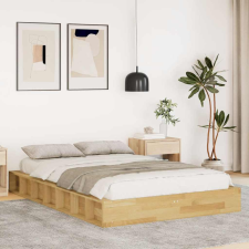 vidaXL ágykeret matrac nélkül 120x190 cm tömör fa tölgyfa ágy és ágykellék