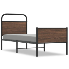 vidaXL ágykeret matrac nélkül 80x200 cm barna tölgyfa műfa (4100491) ágy és ágykellék