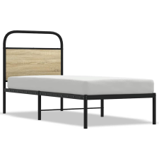 vidaXL ágykeret matrac nélkül 80x200 cm sonoma tölgyfa műfa (4100249) ágy és ágykellék