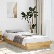 vidaXL ágykeret matrac nélkül 90x200 cm tömör tölgyfa ágy és ágykellék