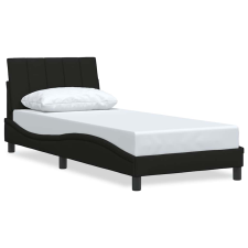 vidaXL ágykeret matrac nélkül fekete 90x200 cm szövet (3310365) ágy és ágykellék