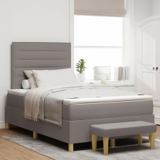 vidaXL ágykeret matraccal 2 darabos szett Topszínű Textil 120 x 200 cm ágy és ágykellék