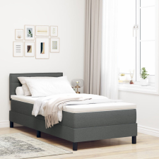 vidaXL Ágykeret matraccal Szürke Szövet 100 x 200 cm Box Spring Ágy ágy és ágykellék