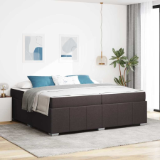 vidaXL Ágykeret sötétbarna 200 x 200 cm szövet ágy és ágykellék
