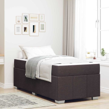 vidaXL Ágykeret sötétbarna 80 x 200 cm szövet ágy és ágykellék