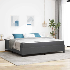 vidaXL Ágykeret Sötétszürke 200 x 200 cm Bársony anyag ágy és ágykellék
