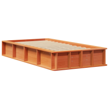 vidaXL Ágykeret tárolóval Viaszbarna 80 x 200 cm faszínű (3385738) ágy és ágykellék