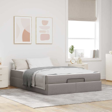 vidaXL Ágykeret Tópszínű 140 x 200 cm szövet ágy és ágykellék