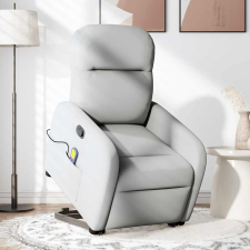 vidaXL Álló masszázsfotel felhőszürke szövet (3302991) masszázsfotel