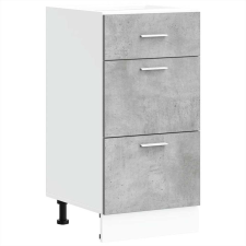 vidaXL Alsószekrény betonszürke 40x46x81,5 cm Gépi forgácsolt fa (854214) bútor