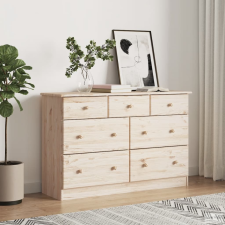 vidaXL ALTA tömör fenyőfa komód 112x35x73 cm bútor