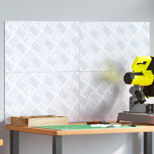 vidaXL Alumínium Lépcsőlemezek - 4 darabos készlet, Csúszásmentes, 50x30 cm építőanyag