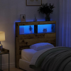 vidaXL antik fa áthidalószekrény LED-világítással 100 x 17 x 102 cm