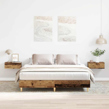 vidaXL antik fa szerelt fa ágykeret matrac nélkül 150x200 cm ágy és ágykellék