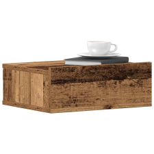 vidaXL antik fa szerelt fa lebegő éjjeliszekrény 40x32x15 cm bútor