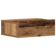 vidaXL antik fa szerelt fa lebegő éjjeliszekrény 40x32x15 cm (861119) bútor