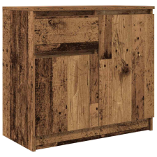 vidaXL antik fa szerelt fa tálalószekrény fiókos 71x35x65 cm (861605) bútor