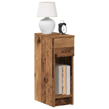 vidaXL Antik fa színű éjjeliszekrény fiókkal 20 x 36 x 60 cm bútor