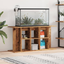 vidaXL antik fa színű szerelt fa akváriumállvány 120x40x60 cm halfelszerelések