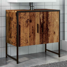 vidaXL antik fa színű szerelt fa fürdőszobai mosdószekrény 60x33x60 cm fürdőszoba bútor