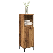 vidaXL antik fa színű szerelt fa fürdőszobaszekrény 30 x 30 x 100 cm fürdőszoba bútor