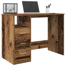 vidaXL antik fa színű szerelt fa íróasztal 102x76x50 cm íróasztal