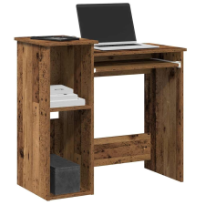 vidaXL antik fa színű szerelt fa íróasztal polcokkal 84x40x78 cm íróasztal