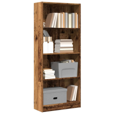 vidaXL antik fa színű szerelt fa könyvespolc 60 x 24 x 143 cm bútor