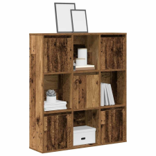 vidaXL antik fa színű szerelt fa könyvespolc 89x24x101,5 cm bútor