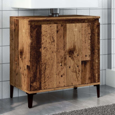vidaXL antik fa színű szerelt fa mosdószekrény 58x33x60 cm fürdőszoba bútor