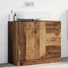vidaXL antik fa színű szerelt fa mosdószekrény 63 x 30 x 54 cm fürdőszoba bútor