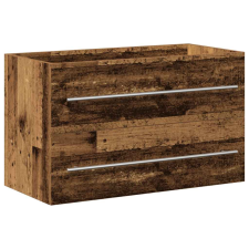 vidaXL antik fa színű szerelt fa mosdószekrény 80x38,5x48 cm (862533) fürdőszoba bútor