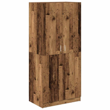 vidaXL antik fa színű szerelt fa ruhásszekrény 80x52x180 cm (855882) bútor