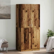 vidaXL antik fa színű szerelt fa ruhásszekrény 90x52x200 cm bútor