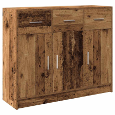 vidaXL antik fa színű szerelt fa tálalószekrény 91x28x75 cm (855894) bútor