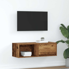 vidaXL antik fa színű szerelt fa TV-szekrény 80x31x25,5 cm bútor