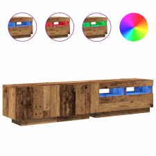 vidaXL antik fa színű szerelt fa TV-szekrény LED-ekkel 180x35x40 cm (3329163) bútor