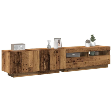 vidaXL antik fa színű szerelt fa TV-szekrény LED-ekkel 200x35x40 cm bútor