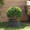 vidaXL Antracit Fém Cserép Antracit Fém 40 cm átmérő Tartós