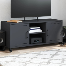 vidaXL antracit hidegen hengerelt acél TV-szekrény 100,5x39x43,5 cm bútor