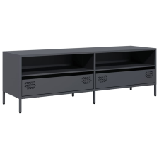 vidaXL antracit hidegen hengerelt acél TV-szekrény 135x39x43,5 cm (851336) bútor