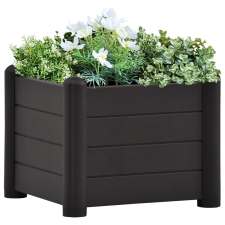 vidaXL antracitszürje kerti PP magaságyás 43 x 43 x 35 cm kerti tárolás