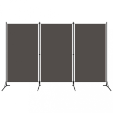 vidaXL antracitszürke 3 paneles paraván 260 x 180 cm bútor