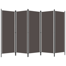 vidaXL antracitszürke 5 paneles paraván 250 x 180 cm (320725) bútor
