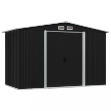 vidaXL Antracitszürke acél kerti fészer 257 x 205 x 178 cm kerti tárolás